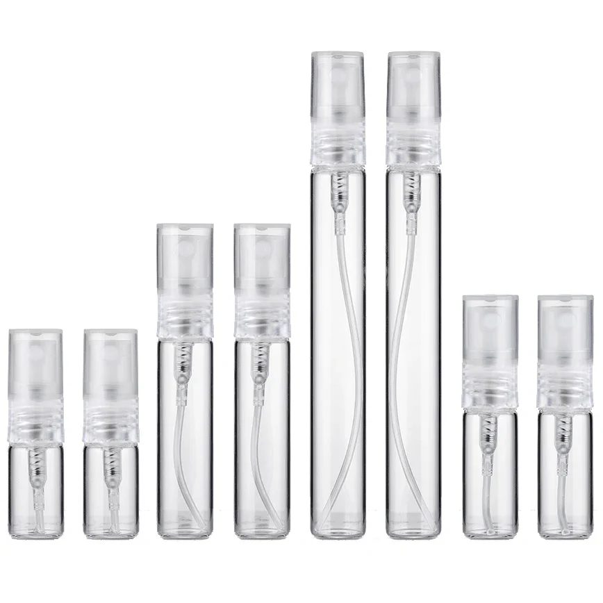 Perfume Fragrance Story - 8PCS 10ml 5ml 3ml 2ml มินิแบบพกพาขวดน้ําหอมโปร่งใสแก้วตัวอย่างสเปรย์น้ําหอมขวดสําหรับเดินทาง