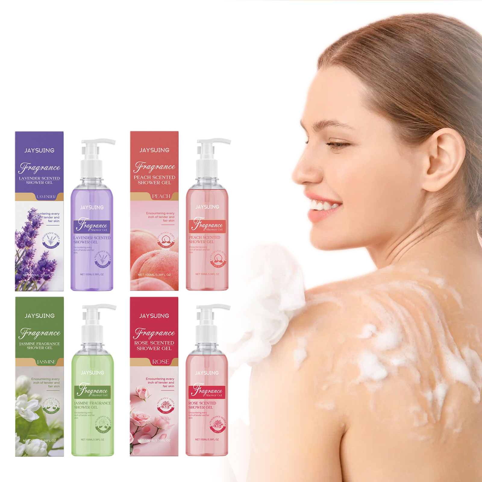 Perfume Fragrance Moisturizer - น้ำหอมเจลอาบน้ำมีกลิ่นหอมอาบน้ำโลชั่นที่ขัดผิวอาบน้ำเรียบเนียนทำความสะอาดล้ำลึกมีกลิ่นหอมยาวนาน