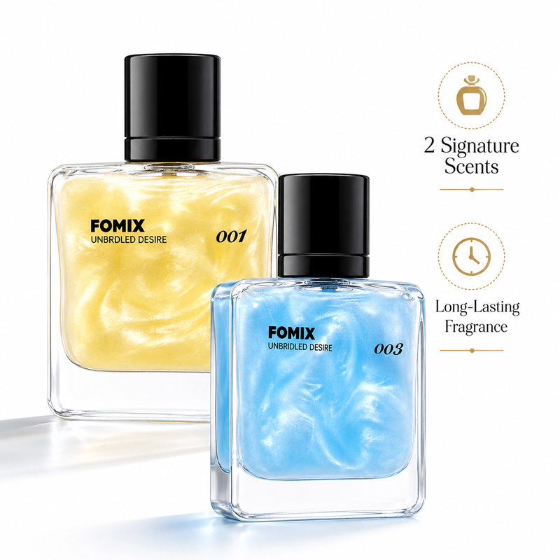 Perfume For Fragrance - FOMIX ชุดน้ำหอมสำหรับผู้ชาย 2 ชิ้น, กลิ่นหอมสดชื่นจากทะเลและกลิ่นอบอุ่นเย้ายวนติดทนนาน, น้ำหอม