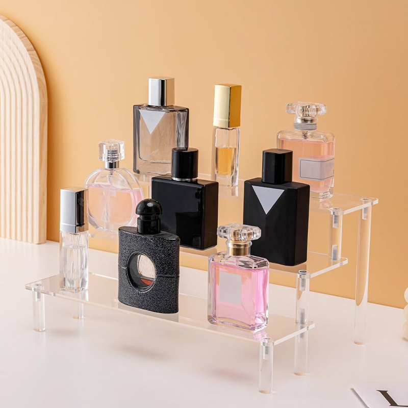 Perfume Villa Fragrance - 1-4 ชั้นอะคริลิคขาตั้งจอแสดงผล CLEAR Riser Rack สําหรับ