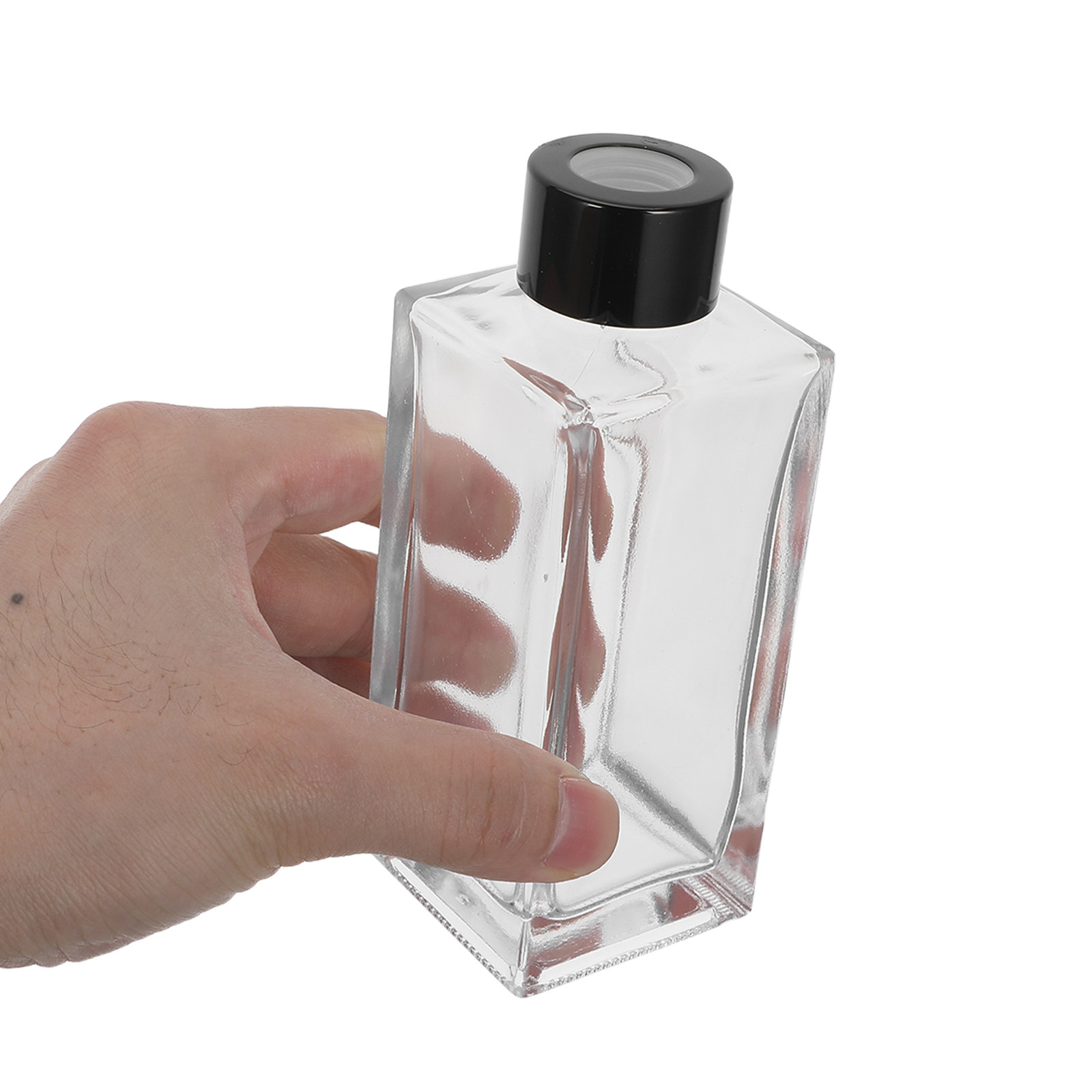 Perfume Fragrance Refill - ชุดน้ำหอมปรับอากาศในห้องน้ำ 4 ชุด พร้อมก้านไม้หอมแบบใสขนาดเล็ก ขวดแก้วใสสำหรับเติมน้ำหอม ชุดอุปกรณ์กระจายกลิ่นหอมในบ้าน