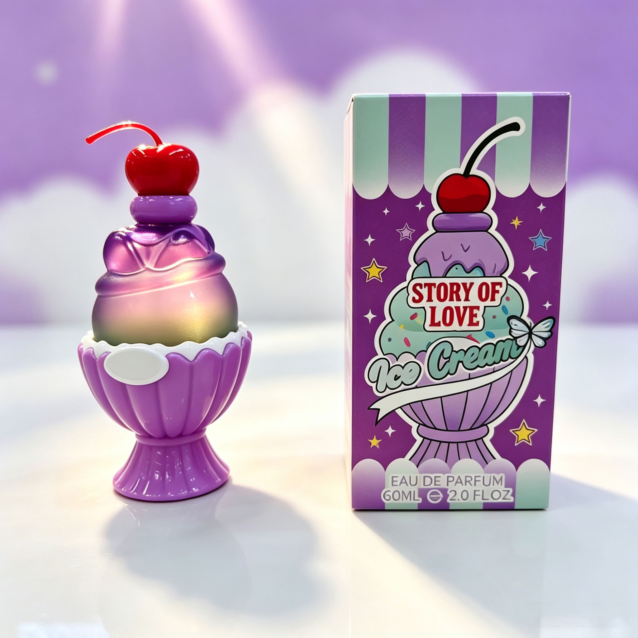 น้ำหอมรูปไอศกรีมน่ารัก 60 มล.  - Perfume Fragrance For Girls บทวิจารณ์และราคา