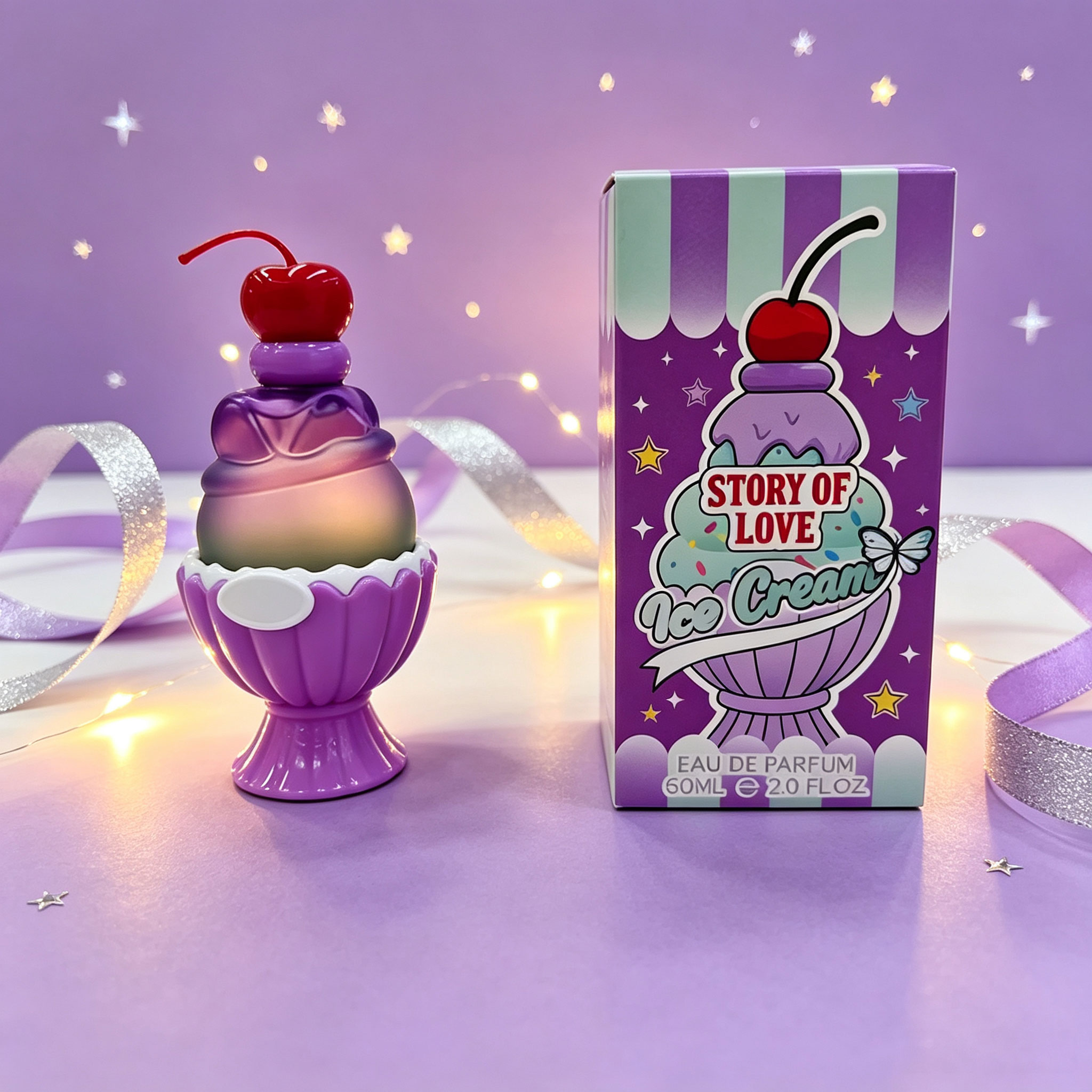 น้ำหอมรูปไอศกรีมน่ารัก 60 มล.  - Perfume Fragrance For Girls บทวิจารณ์และราคา