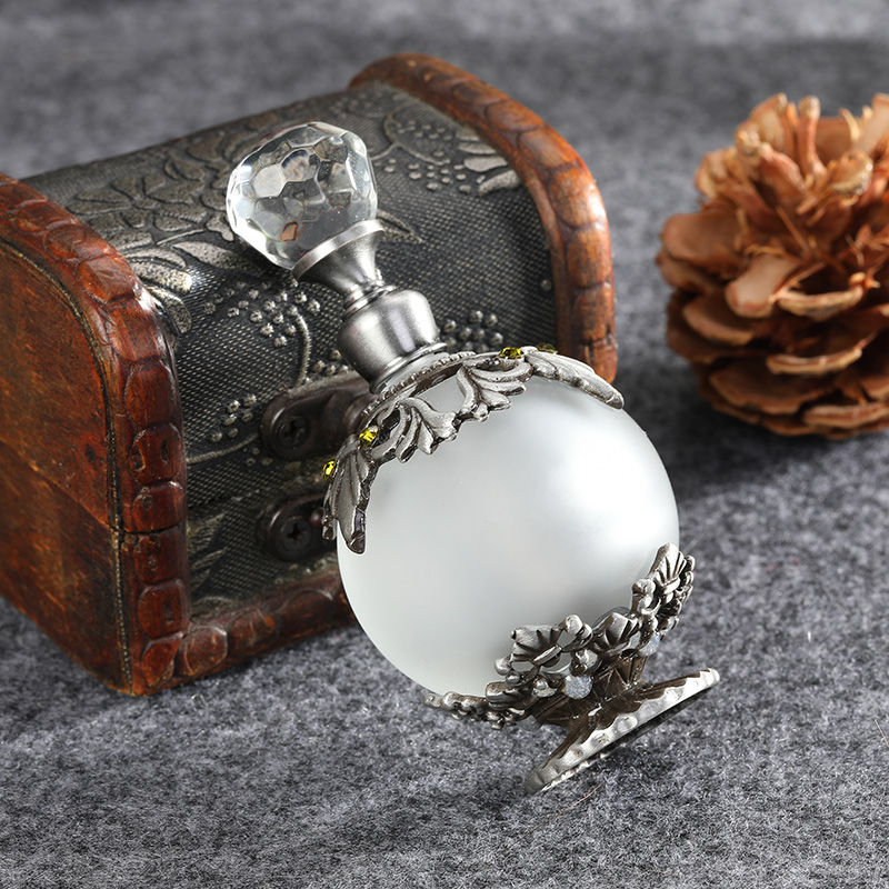โลหะเงินโบราณขวดน้ําหอมแก้ว 25 - Perfume Fragrance Refill บทวิจารณ์และราคา