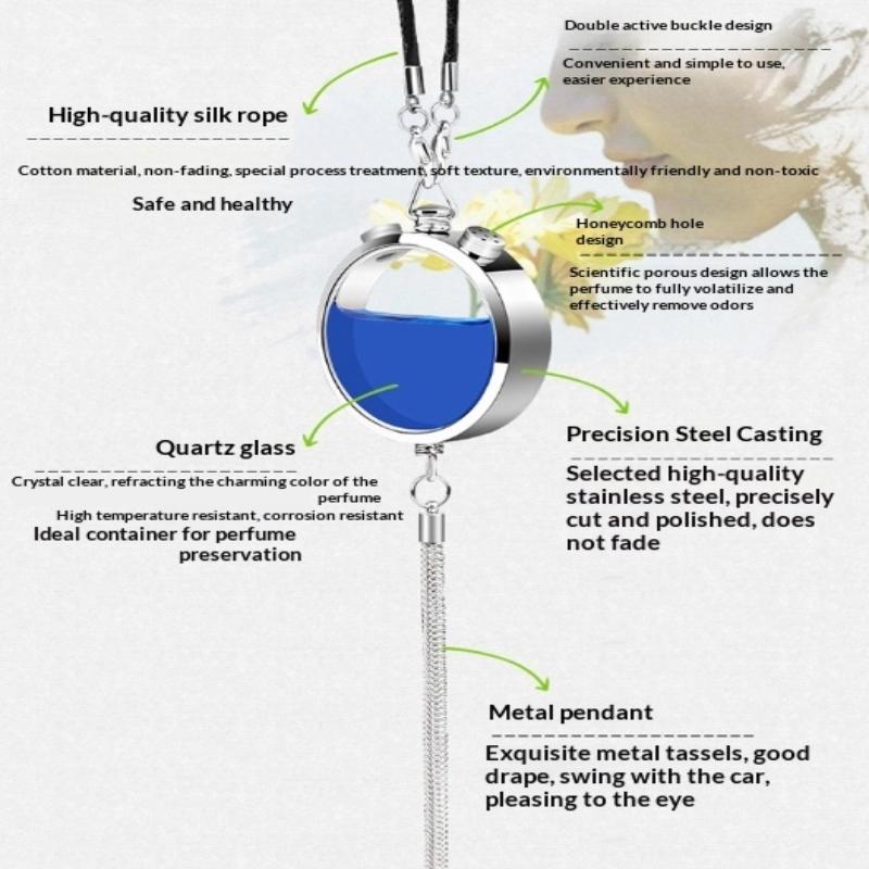 จี้โลหะตกแต่งรถยนต์ ขวดน้ำหอมเ - Perfume Fragrance Refill บทวิจารณ์และราคา