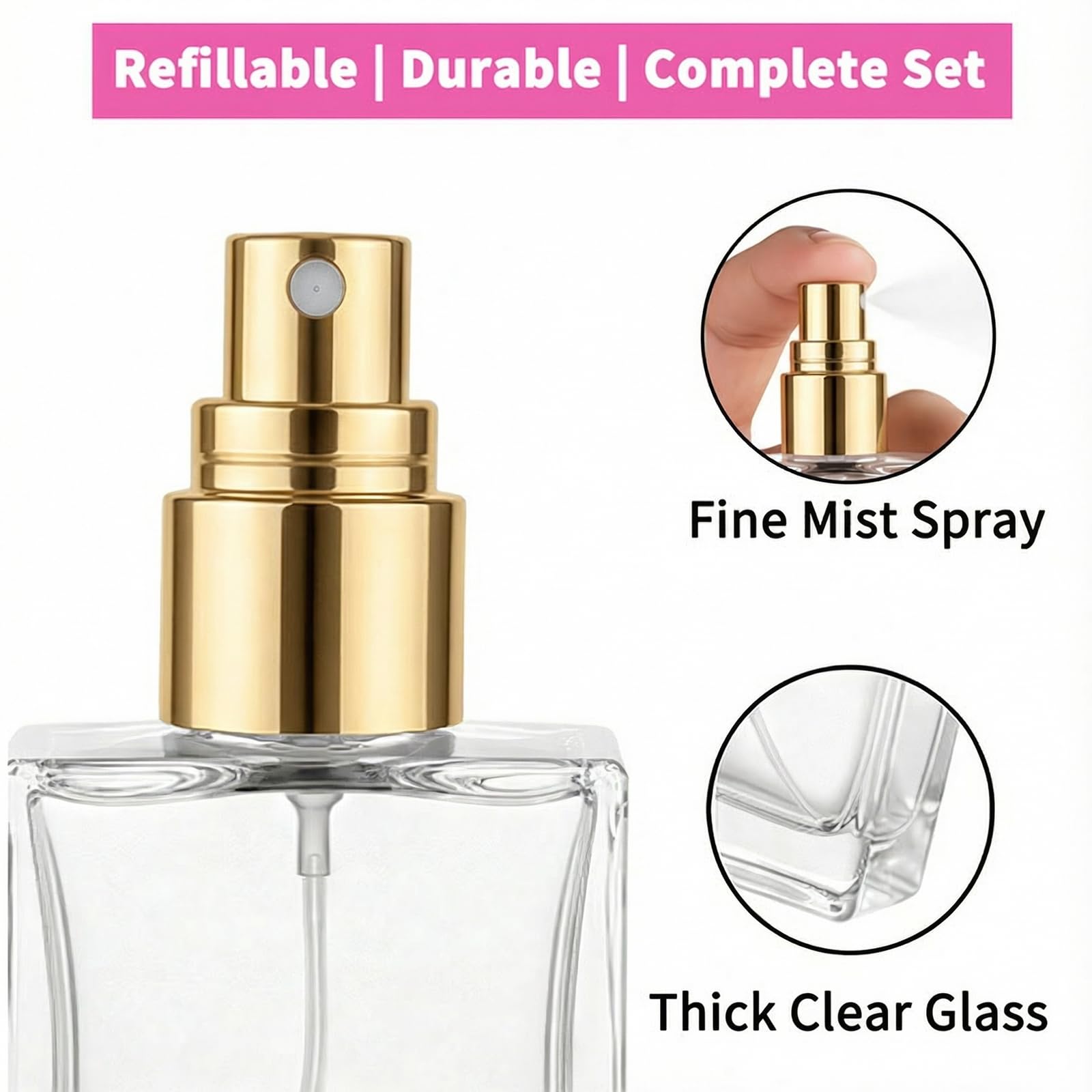 ขวดสเปรย์น้ำหอมแก้วใสคุณภาพสูง - Perfume Fragrance Story บทวิจารณ์และราคา